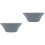 2Pcs Grey Ceramic Coffee Filter Tea Strainer for Tea Room Use 3