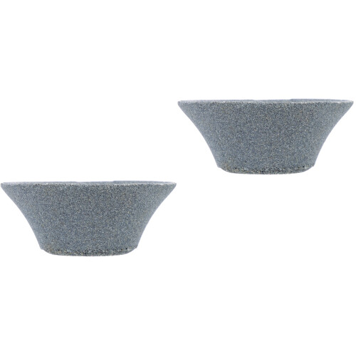 2Pcs Grey Ceramic Coffee Filter Tea Strainer for Tea Room Use 2