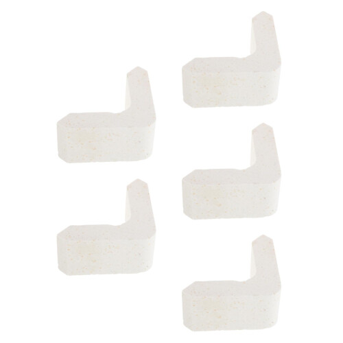 5Pcs White Kiln Framing Pillars Stone Material Stable Pottery Supports 1