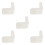5Pcs White Kiln Framing Pillars Stone Material Stable Pottery Supports 3