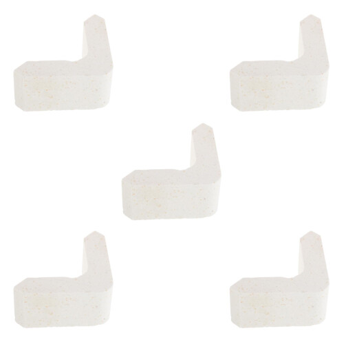 5Pcs White Kiln Framing Pillars Stone Material Stable Pottery Supports 2