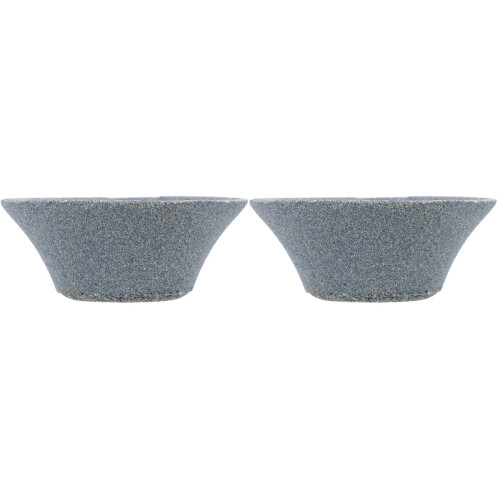 2Pcs Grey Ceramic Coffee Filter Tea Strainer for Tea Room Use
