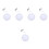 5Pcs Stylish Recessed LED Downlight White Ultra-Thin Ceiling Lamp 3