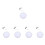 5Pcs Stylish Recessed LED Downlight White Ultra-Thin Ceiling Lamp 4