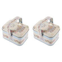 2St Tinplate Geschenkdoos Stevig Voor Snoep Koekjes En Kleine Snacks