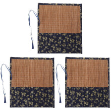 3Pcs Lightweight Blue Pencil Wrap Roll for Home Art Supplies Organizer