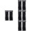 8Pièces Supports Poussette Noir Crochets Solides Antidérapants 4
