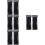 8Pièces Supports Poussette Noir Crochets Solides Antidérapants 5