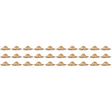 30Pièces Mini Chapeaux Décoratifs En Rotin Kaki Pour Cocktails