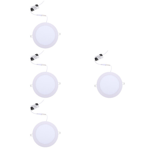 4Pcs Stylish White Aluminum LED Downlight with Dimming for Home 1