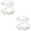 2Sets Kant Bloem Jarretels Bruid Wit Elegant En Elastisch 5