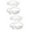 2Sets Kant Bloem Jarretels Bruid Wit Elegant En Elastisch 6