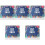 5Pcs Multi Color Paper Desk Calendars Decorative Standing Monthly Use 2