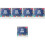 5Pcs Multi Color Paper Desk Calendars Decorative Standing Monthly Use 3