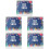 5Pcs Multi Color Paper Desk Calendars Decorative Standing Monthly Use 5