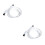2Pcs High-Performance Electronic Keyboard Connection Cable White 5