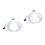 2Pcs High-Performance Electronic Keyboard Connection Cable White 6