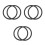 6Pcs Multipurpose Black Silicone Replacement Rings for Ice Cream Maker 4