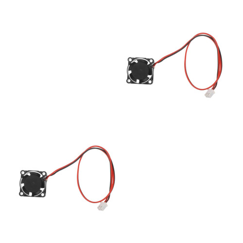 2St Compacte 25Mm Koelventilator Zwart Voor CPU Routers En Versterkers 2