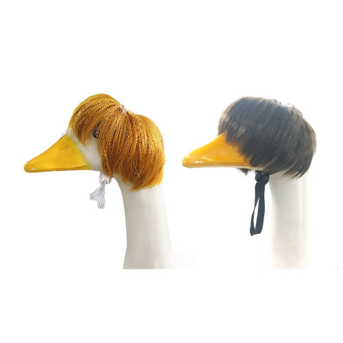 Postiche pour animaux de compagnie, perruques d'oies,-or 1