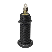 Legering 6,35 mm buisstijl jacks socket bas rechte buis-Zwart 2
