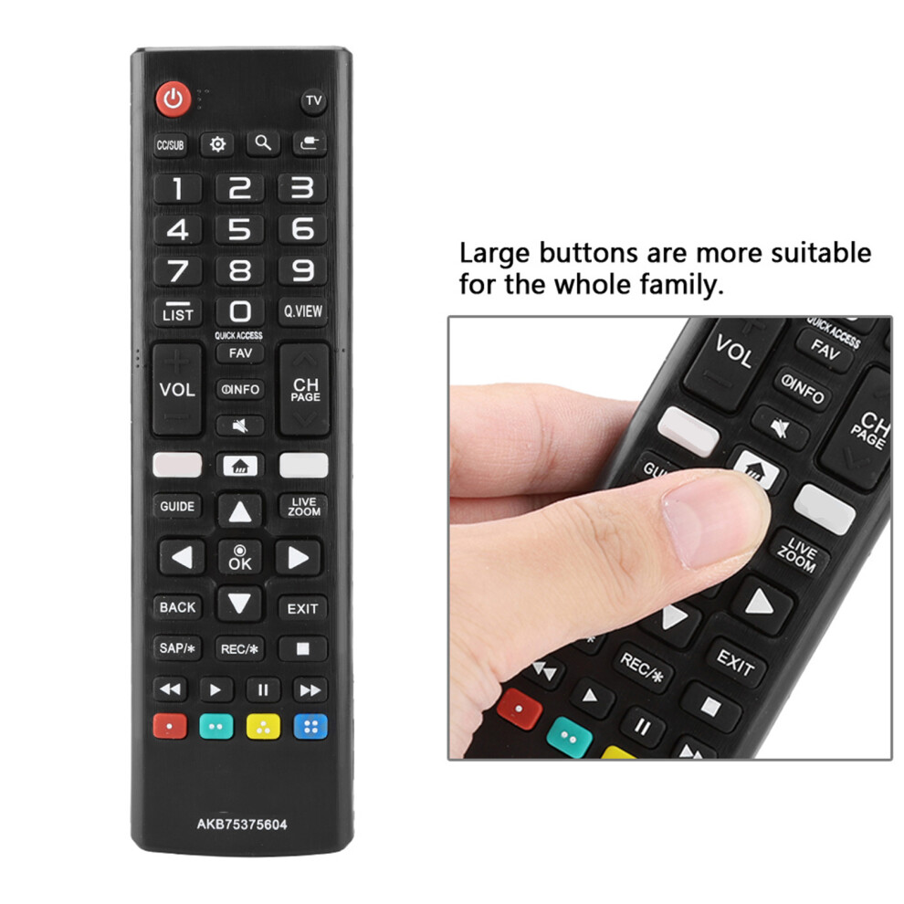 Akb75375604 Led Remote 17X4.7x2 Cm, 2Xaaa, Black 6911393779753