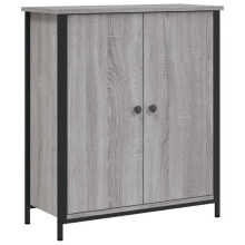 Buffet - HELLOSHOP26 - Sonoma - 70x30x80 cm - Madeira de engenharia &amp; aço - Sonoma cinza