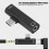 Type-C to 3.5mm + USB-C Charge Adapter (Black) 11