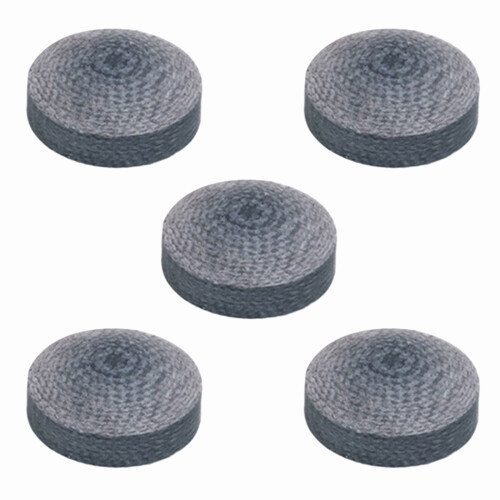 5pcs Billiard Pool Cue Tips Replacement-Black crystal leathe