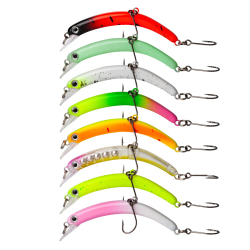 8 Stück Minnow Angelköder Köder Wobbles Angelköder