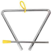 Yellow Hanger 6in Steel Triangle Instrument