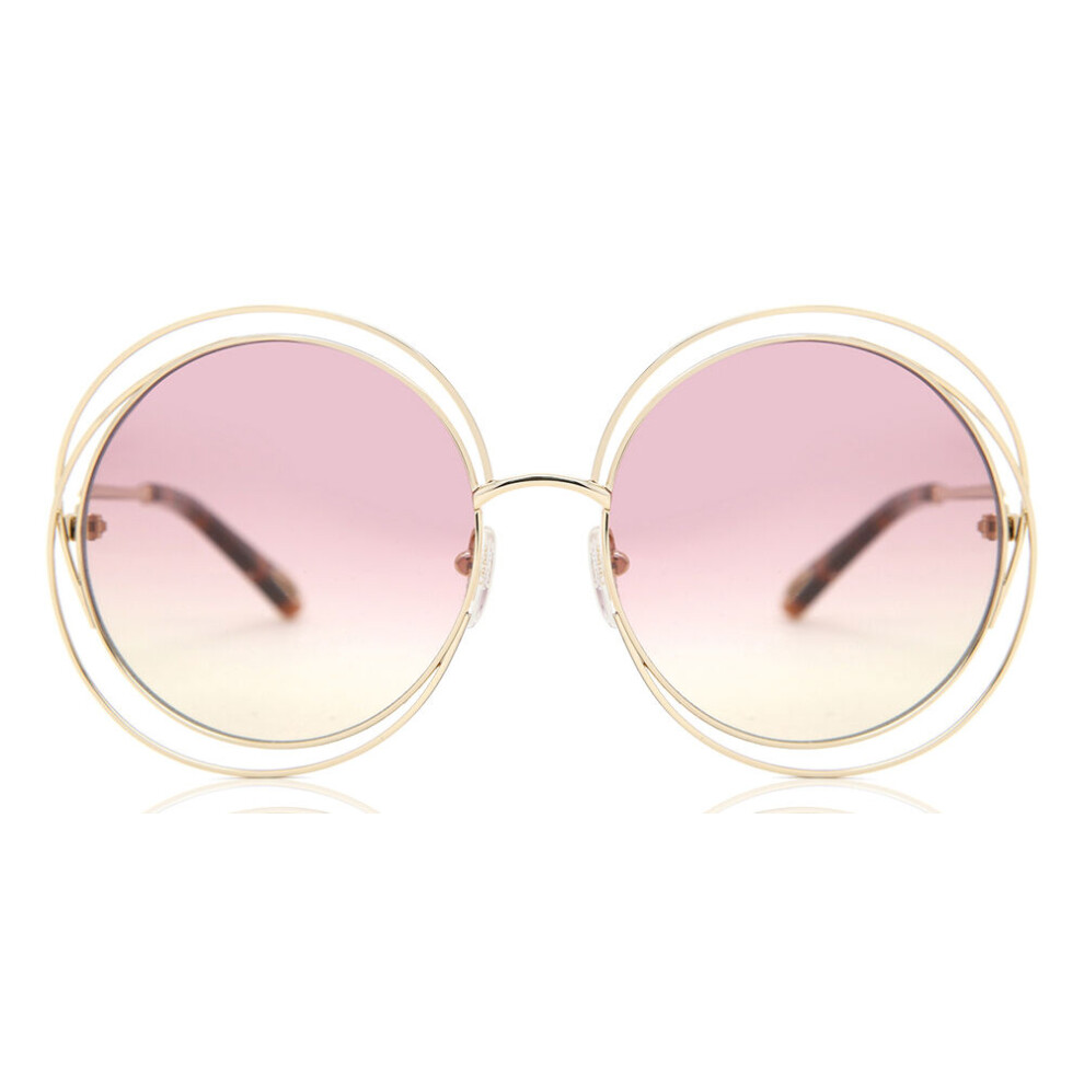 Chloe Chloé Ce 114Sd Asian Fit 702 Unisex New Sunglasses Gold