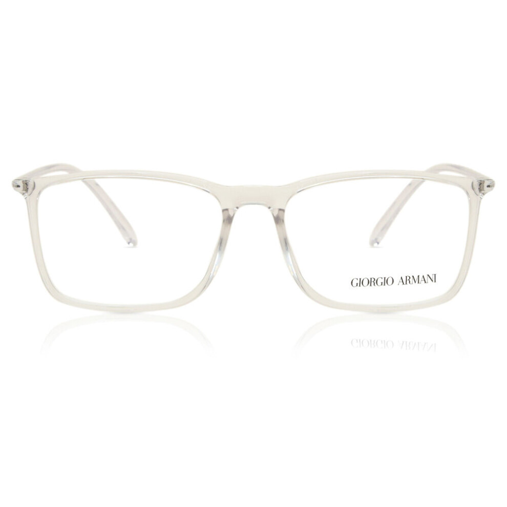Giorgio Armani Men's Ar7244u 6126 Man Optical Frames Injected Transparent Squared Normal - Image 2