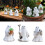 Ensemble de 3 figurines fantomatiques de jardinage d'halloween, 2