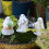 Ensemble de 3 figurines fantomatiques de jardinage d'halloween, 6