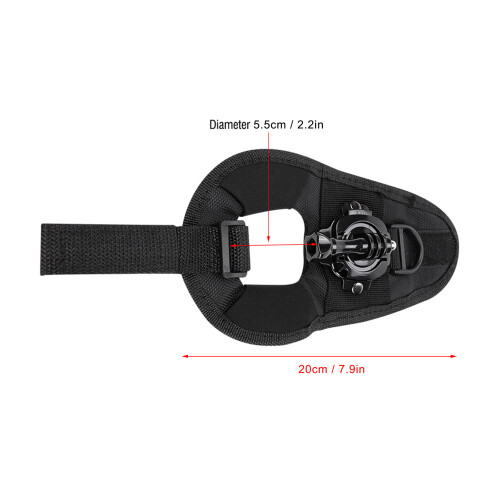 360 Wriststrap Hero 4/3+/3/2/1 63g Black 20x5.5cm 2