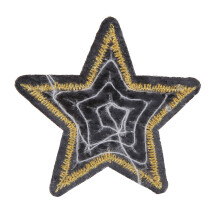 12er-Set Stern-Stickaufnäher mit Pailletten
