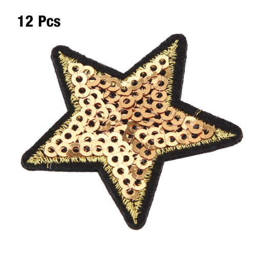Glitzernde Stern-Patches 12er Set 1