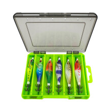 12PCS Realistic Plastic Squid Fishing Lures With Hook Glowing
