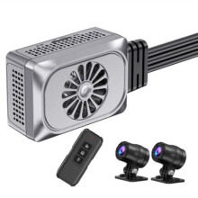 Telecamera per Moto WiFi Senza Schermo Ultra HD 2K + 2K GPS Moto DVR 1440P Doppio Obiettivo Impermeabile Moto Dash Cam Registratore