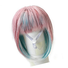 Buntes Haarteil aus Kunstfaser, Haarstyling-Kopfbedeckung für