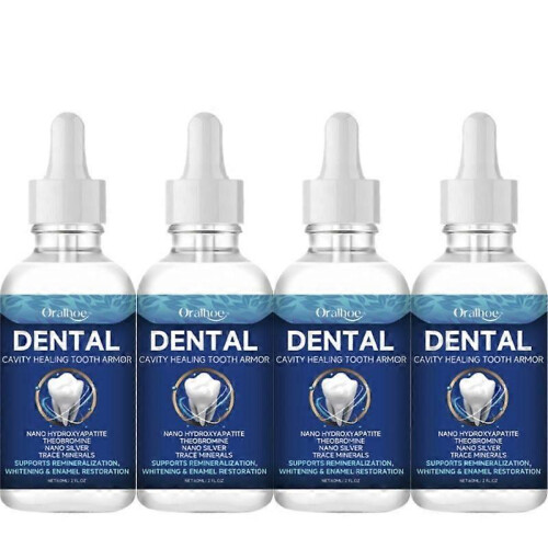 (4pcs) 60ml Tooth care solution Dentite Cavity Healing Tooth Armor