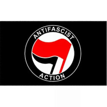 (90 x 150cm, H) FLAGDOM 90x150cm Antifascist Anti-Racism Action Flag for Decoration