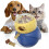 Engaging Slow Feeder Interactive Roller Dog Toy Ball Shape For 2