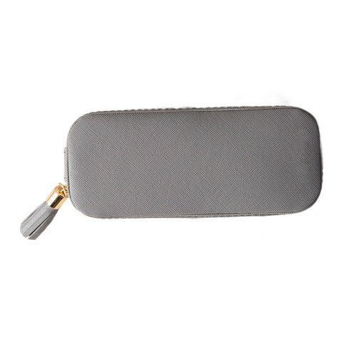 Multi Layer PU Jewelry Box Water Resistant Exterior And-grey