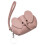 Coin Purse With Elephant Designs Secure Zippererd Closure-Pink 1