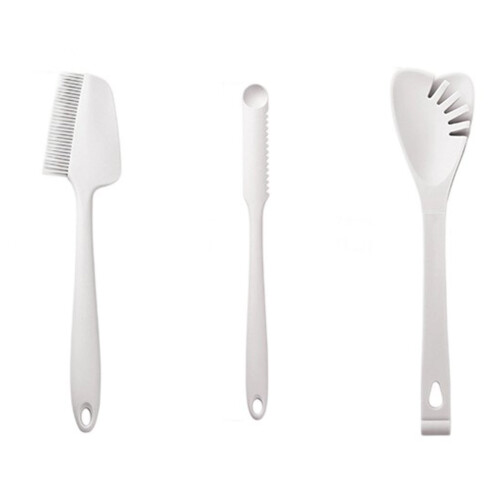 Multifunctionele siliconenschrapers Set 3-pack Bakken-Wit