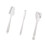 3 Silicone Baking Utensils Flexible Scrapers Heat-White 1