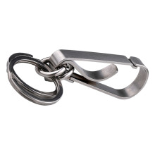 Porte-clés en acier inoxydable-Doublure en acier inoxydable