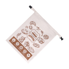 Cotton Baking Bag With Secure Snap Closures TPU Lined For Pastry